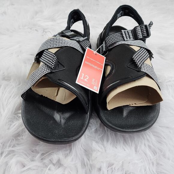 Nike Oneonta Men's Size 12 Sandals Black/Pure Platinum/Wolf Grey NWT - Picture 7 of 10